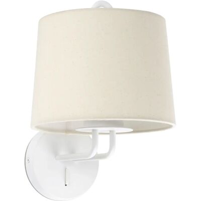 Faro MONTREAL Wandleuchte - Stahl Textil E27, 32cm Faro MONTREAL Wandleuchte - Stahl Textil E27, 32cm