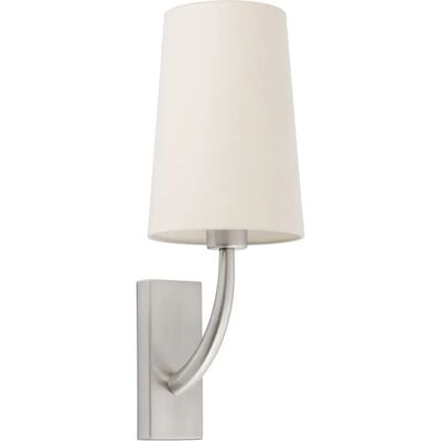 Faro 29680-20 Wandleuchte - Nickel, E27, Stahl & Textil Faro 29680-20 Wandleuchte - Nickel, E27, Stahl & Textil