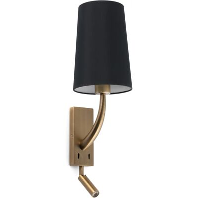 Faro Wall Light - Reading Light Gold - E27 - Wall Lighting Faro Wall Light - Reading Light Gold - E27 - Wall Lighting