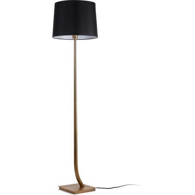 Lampada da terra Faro - Nero acciaio tessuto IP20 - 141cm Lampada da terra Faro - Nero acciaio tessuto IP20 - 141cm