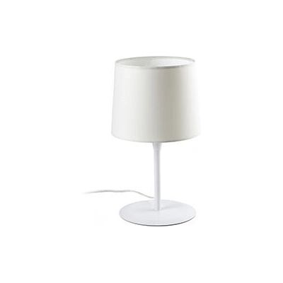Lampada da Tavolo Bianca Faro - Conica Rotonda E27 15W Lampada da Tavolo Bianca Faro - Conica Rotonda E27 15W