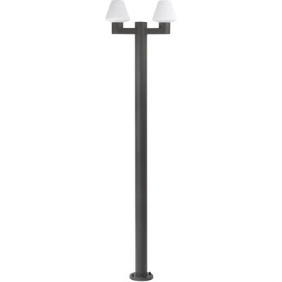 Farola exterior led Faro Barcelona Mistu gris oscuro - luminaria exterior Farola exterior led Faro Barcelona Mistu gris oscuro - luminaria exterior