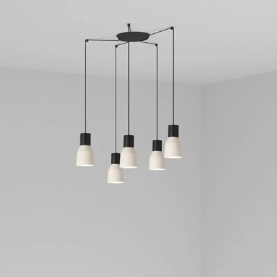 Faro 68592-5L Pendelleuchte Stahl E27 - Pendelleuchte Faro 68592-5L Pendelleuchte Stahl E27 - Pendelleuchte