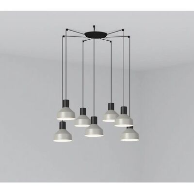 Faro 68593-7L Pendelleuchte - Cluster Grey - Deckenleuchte Faro 68593-7L Pendelleuchte - Cluster Grey - Deckenleuchte