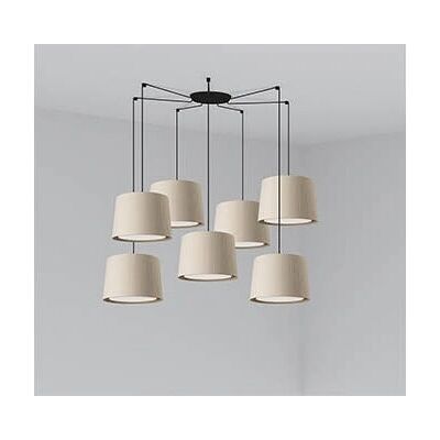 Faro Modelo 64314-44-7L Negro Beige Lámpara Colgante 7 Luz - Iluminación Faro Modelo 64314-44-7L Negro Beige Lámpara Colgante 7 Luz - Iluminación