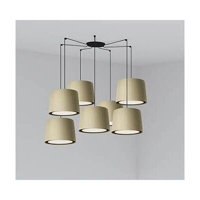 Faro Negro, Verde Lámpara Colgante de 7 Luces - Lámpara de Suspensión Faro Negro, Verde Lámpara Colgante de 7 Luces - Lámpara de Suspensión