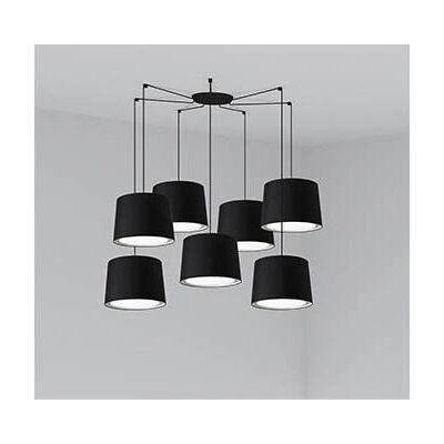 Faro 64314-56-7L Hängeleuchte - Schwarz, 7 Lichter, E27 - Pendellampe Faro 64314-56-7L Hängeleuchte - Schwarz, 7 Lichter, E27 - Pendellampe