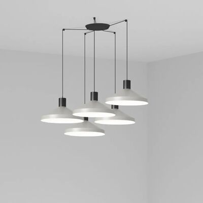 Faro 68595-5L Pendelleuchte - Pendelleuchte, E27, Grau, 5 Leuchten Faro 68595-5L Pendelleuchte - Pendelleuchte, E27, Grau, 5 Leuchten