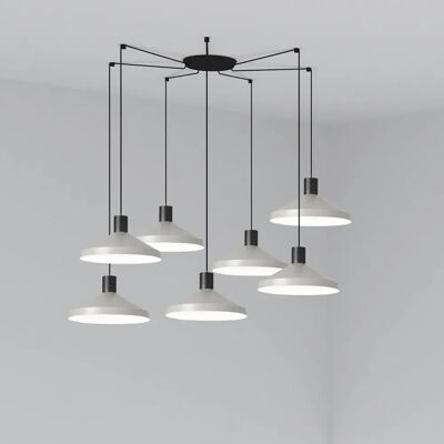 Faro 68595-7L Hängeleuchte - Cluster Pendellampe - Grau - E27 Faro 68595-7L Hängeleuchte - Cluster Pendellampe - Grau - E27