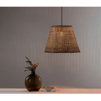 Faro Sumba Black Rattan Pendant Light - Pendant Lamp Faro Sumba Black Rattan Pendant Light - Pendant Lamp