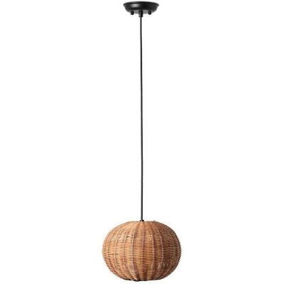 Lámpara colgante de globo en ratán negro Haka - Lámpara de techo Lámpara colgante de globo en ratán negro Haka - Lámpara de techo