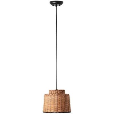 Netlighting Saipan Lámpara colgante de cúpula de ratán negro - Lámpara de techo Netlighting Saipan Lámpara colgante de cúpula de ratán negro - Lámpara de techo