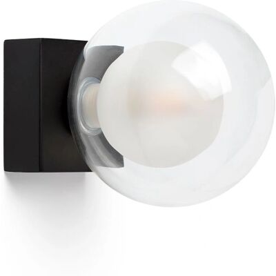 Faro Barcelona Perla Schwarze Badezimmer Wandleuchte - Wandlampe Faro Barcelona Perla Schwarze Badezimmer Wandleuchte - Wandlampe