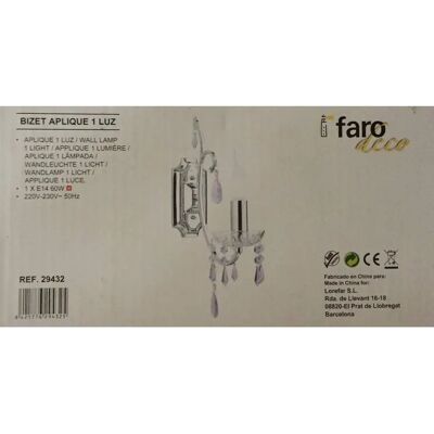 FARO BARCELONA 29432 - Wandleuchte - Grau FARO BARCELONA 29432 - Wandleuchte - Grau