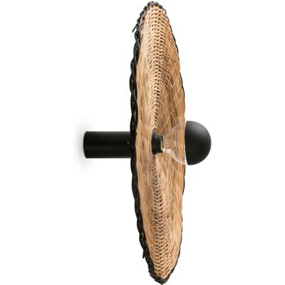 Faro Lighting Faro Costas 600 H140 - Rattan Wall / Ceiling Lamp - Black Faro Lighting Faro Costas 600 H140 - Rattan Wall / Ceiling Lamp - Black