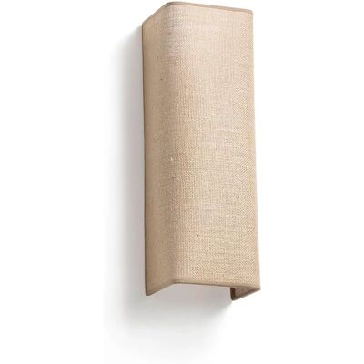 Faro Faro Otton Rectangle Jute Up Down Wall Lamp Vertical 2 Light - Wall Lamp Faro Faro Otton Rectangle Jute Up Down Wall Lamp Vertical 2 Light - Wall Lamp
