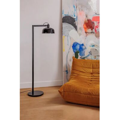 Lámpara de Piso Tatawin Negra Satinada Faro - Lámpara de Pie Lámpara de Piso Tatawin Negra Satinada Faro - Lámpara de Pie