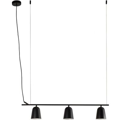Faro Black 3-Light Bar Pendant Ceiling Light Faro Black 3-Light Bar Pendant Ceiling Light