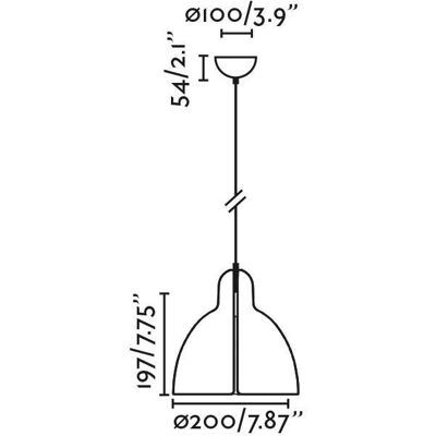 Faro Barcelona Venice Lámpara de techo colgante de 20cm - Negro Faro Barcelona Venice Lámpara de techo colgante de 20cm - Negro