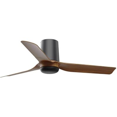 Faro Barcelona Mini Punt Tub S Ceiling Fan - Dark Wood, Black - 90cm Faro Barcelona Mini Punt Tub S Ceiling Fan - Dark Wood, Black - 90cm