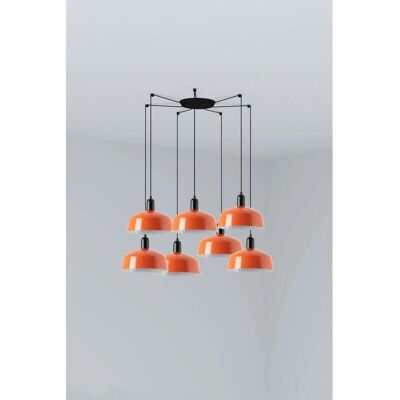 FARO Barcelona Tatawin M Pendant Lamp - Orange Red - Indoor Lighting FARO Barcelona Tatawin M Pendant Lamp - Orange Red - Indoor Lighting