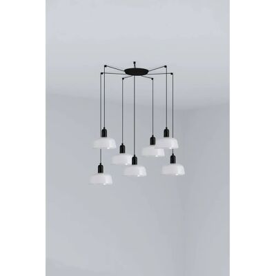 FARO Barcelona Tatawin Pendant Lamp - White, 7 Lights - Pendant Light FARO Barcelona Tatawin Pendant Lamp - White, 7 Lights - Pendant Light