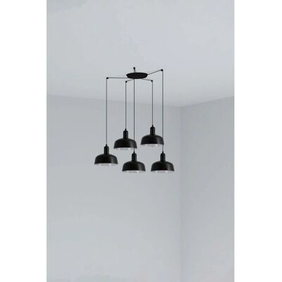 Faro Barcelona Tatawin S Pendant Lamp - Five-Light Steel Interior Light Faro Barcelona Tatawin S Pendant Lamp - Five-Light Steel Interior Light