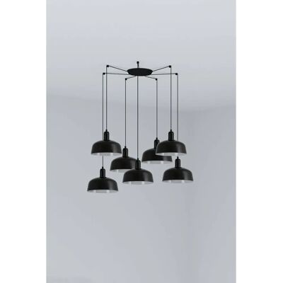 Faro Barcelona Tatawin M Pendant Lamp - Modern Steel 7 Light Points Faro Barcelona Tatawin M Pendant Lamp - Modern Steel 7 Light Points