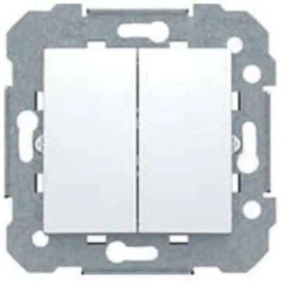 Interruttore doppio BJC Serie Viva bianco - Switch Interruttore doppio BJC Serie Viva bianco - Switch