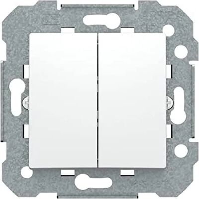 BJC Interruttore Doppio Serie Viva Bianco - Interruttore BJC Interruttore Doppio Serie Viva Bianco - Interruttore