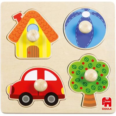 Puzzle en Bois Goula 53015 pour Enfants - 4 Pièces - Jouet Éducatif - Publicité Puzzle en Bois Goula 53015 pour Enfants - 4 Pièces - Jouet Éducatif - Publicité