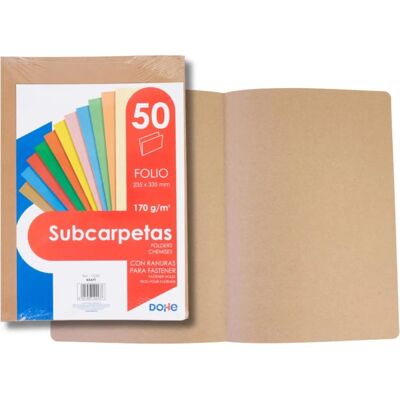 Dohe Bruna Kraftmapp - Fästeslits - Folio Dohe Bruna Kraftmapp - Fästeslits - Folio