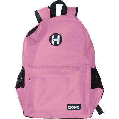 Mochila DOHE Rosa - Compartimento Doble Poliéster Duradero Mochila DOHE Rosa - Compartimento Doble Poliéster Duradero