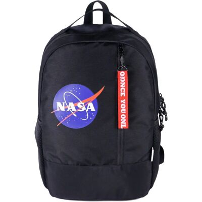 Sac d'école DOHE Nasa Logo noir - Rembourrage ergonomique - Publicité Sac d'école DOHE Nasa Logo noir - Rembourrage ergonomique - Publicité