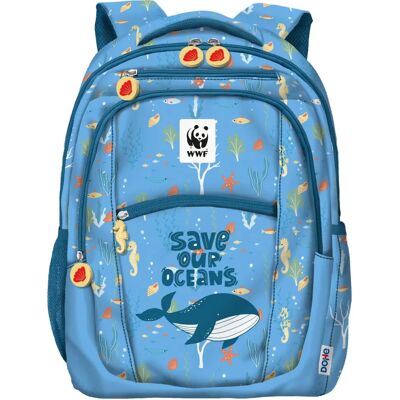 Sac à dos Save Our Oceans de Dohe - 3 Compartiments - Grande Capacité Sac à dos Save Our Oceans de Dohe - 3 Compartiments - Grande Capacité