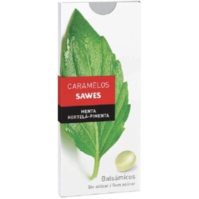 Caramelos Menta Sin Azúcar Sawes - Alivio de Garganta y Aliento Fresco Caramelos Menta Sin Azúcar Sawes - Alivio de Garganta y Aliento Fresco