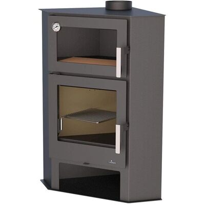 Bronpi LERMA-H Estufa de Leña con Horno - 9 kW - Calienta hasta 275 m³ Bronpi LERMA-H Estufa de Leña con Horno - 9 kW - Calienta hasta 275 m³