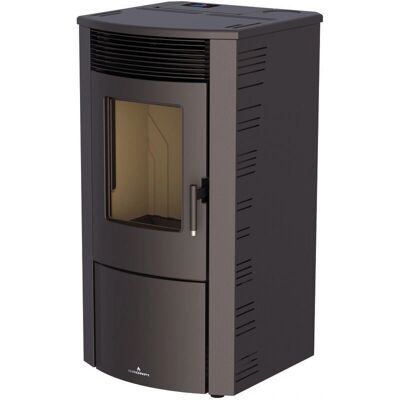 Bronpi - Estufa de Pellet Modelo ABRIL-EX-NE, 11 kW, Negra Bronpi - Estufa de Pellet Modelo ABRIL-EX-NE, 11 kW, Negra