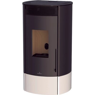 Bronpi - Estufa de Pellet Modelo Mila MF 11kW Marfil Wi-Fi - Calefacción Bronpi - Estufa de Pellet Modelo Mila MF 11kW Marfil Wi-Fi - Calefacción