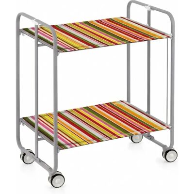 Chariot utilitaire Don Hierro - Pliable, Métal, 2 Plateaux en Résine - Publicité Chariot utilitaire Don Hierro - Pliable, Métal, 2 Plateaux en Résine - Publicité