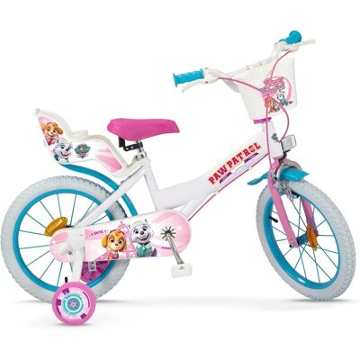 Toimsa Weiß 16'' Kinderfahrrad - Paw Patrol, Sicher & Spaß Toimsa Weiß 16'' Kinderfahrrad - Paw Patrol, Sicher & Spaß
