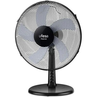 Ufesa Malmo - Noir - Ventilateur de bureau - Publicité Ufesa Malmo - Noir - Ventilateur de bureau - Publicité