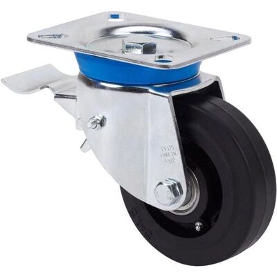 ALEX - 10tvfd125-hgb - 125mm - negro - Rueda con freno ALEX - 10tvfd125-hgb - 125mm - negro - Rueda con freno