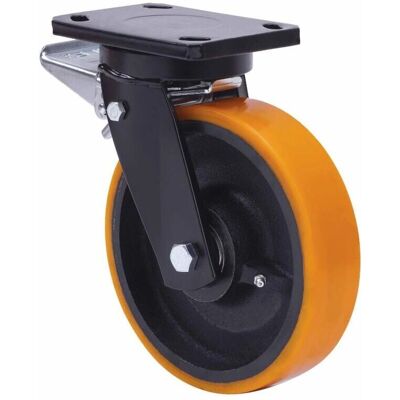 ALEX - 10HLBFD250E-HUB - 250mm - PU-95 Shore - Rueda giratoria ALEX - 10HLBFD250E-HUB - 250mm - PU-95 Shore - Rueda giratoria