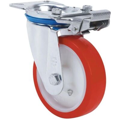 Rueda Alex Modelo 10zvmd200-po Nylon-Rojo Poliuretano - Logística & Industria Rueda Alex Modelo 10zvmd200-po Nylon-Rojo Poliuretano - Logística & Industria