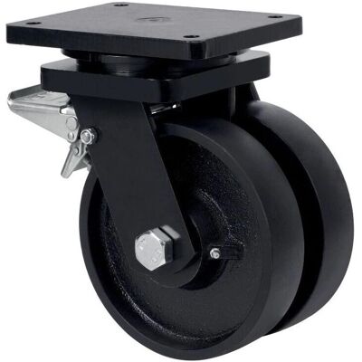 ALEX - 10hlgfd200-cib - 200 mm - 2000 kg - Rueda con freno ALEX - 10hlgfd200-cib - 200 mm - 2000 kg - Rueda con freno