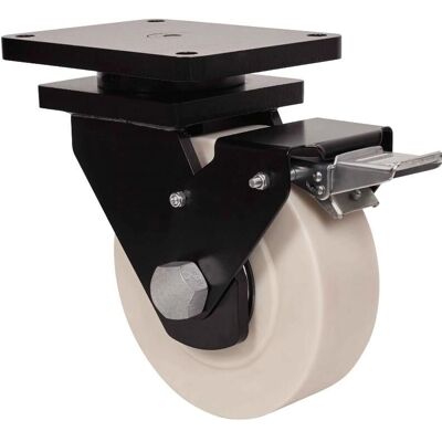 Rueda giratoria de nylon fundido - 250mm - Pesada - EN 12532 Rueda giratoria de nylon fundido - 250mm - Pesada - EN 12532