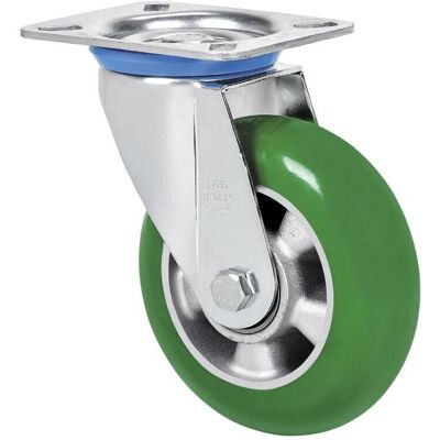 Rueda de aluminio Alex 10zv160-auagb, verde, con rodamiento de bolas, 160mm Rueda de aluminio Alex 10zv160-auagb, verde, con rodamiento de bolas, 160mm