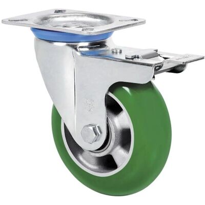 ALEX - 10zvfd160-auagb - rueda balona de poliuretano verde - núcleo de aluminio - Caster wheel ALEX - 10zvfd160-auagb - rueda balona de poliuretano verde - núcleo de aluminio - Caster wheel