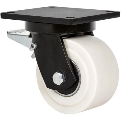 Rueda giratoria de nylon fundido con freno - 150mm ALEX Rueda giratoria de nylon fundido con freno - 150mm ALEX